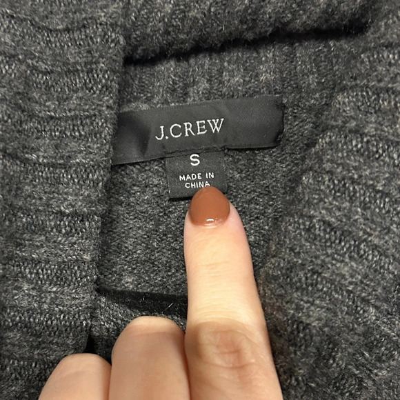 J. Crew Wool Alpaca Turtleneck Grey Sweater - Picture 2 of 3